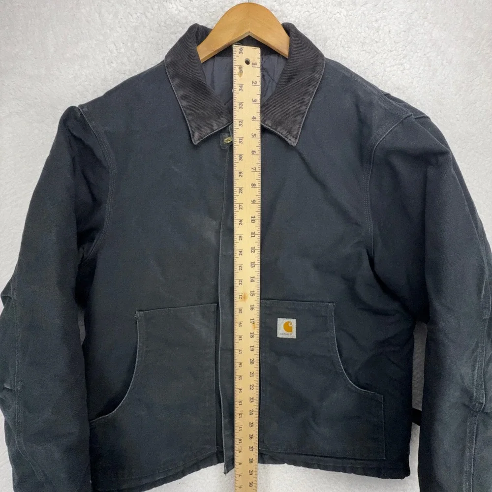 Carhartt Sandstone Jacket Arctic Quilt Lined Mens Large 44 J02 BLK Black